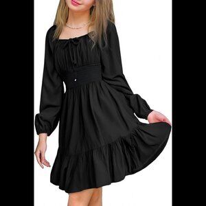 NEW Girls Long Sleeved Black Dress SZ 4/5T
